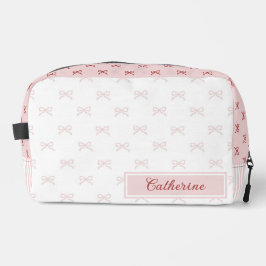 Pink & Red Bow Pattern Coquette Cosmetic  Waschbeutel