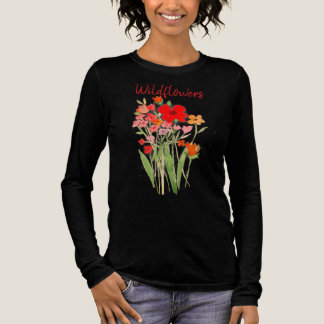 Pink, Red & Orange Wildflowers Text Tri-Blend Shirt