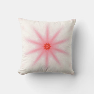 Pink Red Star Kaleidoskop Pattern Pilzes Kissen