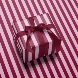 Pink red stripe Christmas Wrapping paper Geschenkpapier