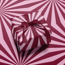Pink red swirly Wrapping paper Geschenkpapier