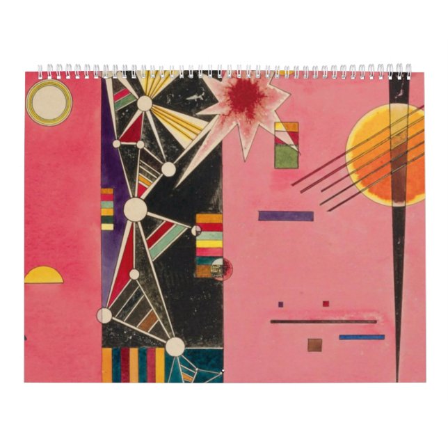 Pink Red Wassily Kandinsky Kalender (Titelbild)