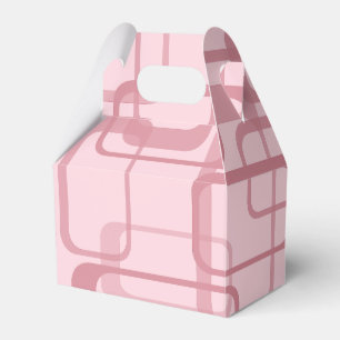 Pink Retro 60er Jahre Abstraktes Muster Geschenkschachtel