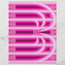 Pink Retro Cathedral Scrapbook Paper 2-Sided Page