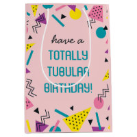 Pink Retro Funny 80er Slang Geburtstagsgeschenktas