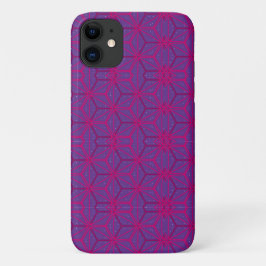 Pink retro geometric pattern Case-Mate iPhone hülle