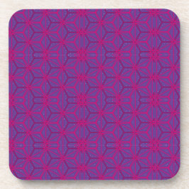 Pink retro geometric pattern getränkeuntersetzer