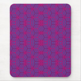 Pink retro geometric pattern  mousepad