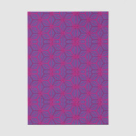 Pink retro geometric pattern seidenpapier