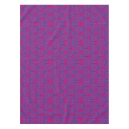 Pink retro geometric pattern tischdecke