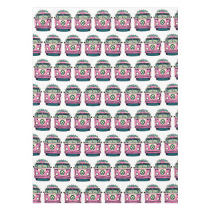 Pink Retro Hippie Vans Tischdecke