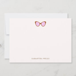 Pink Retro Sonnenbrille Personalisiert Danke