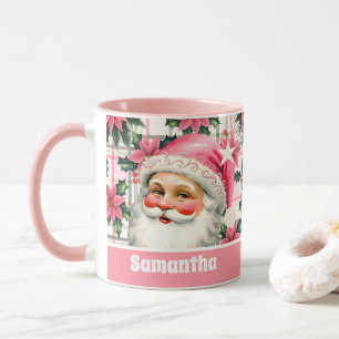 Pink Retro Weihnachten Weihnachten Blumenkohl Kari Tasse