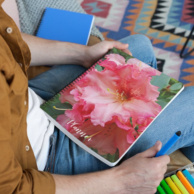 Pink Rhododendron Bloom Floral Planer (In Situ)