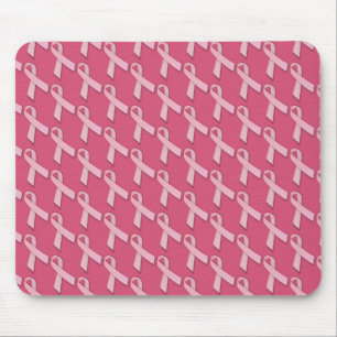 Pink Ribbbons gepolstertes Muster Mousepad