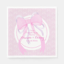Pink Ribbon Baby Girl Dusche Serviette