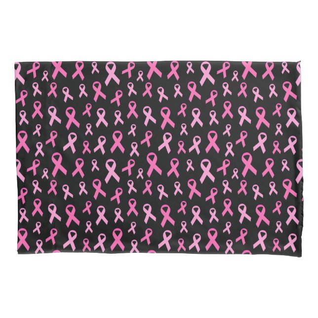 Pink Ribbon Breast Cancer Awareness Pattern Kissenbezug (Vorderseite)