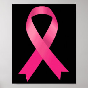 Pink Ribbon Brustkrebs Bewusstsein Frauen Männer K Poster