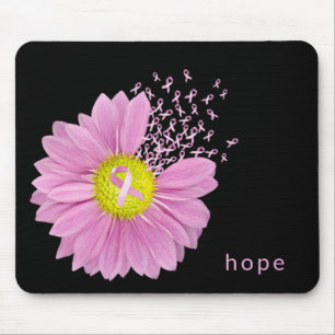 Pink Ribbon Brustkrebs Bewusstsein mit Dämmerung Mousepad