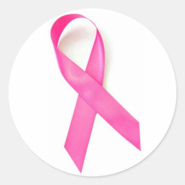 Pink Ribbon Brustkrebs Bewusstsein Runder Aufkleber
