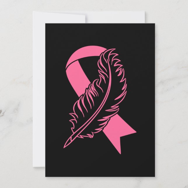 Pink Ribbon Brustkrebs Bewusstsein Save The Date (Vorderseite)