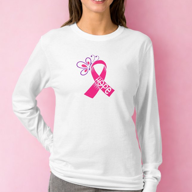 Pink Ribbon Brustkrebs Bewusstsein T-Shirt (Von Creator hochgeladen)