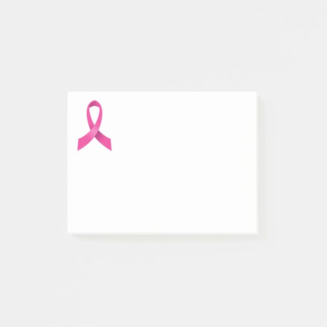 Pink Ribbon Brustkrebs Glaube Hoffnung Liebe Post-it Klebezettel (Vorderseite)