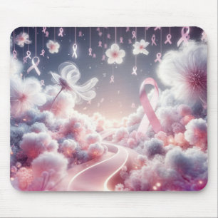 Pink Ribbon Brustkrebs Road Mousepad