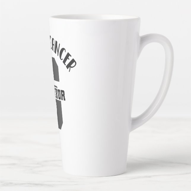 Pink Ribbon Brustkrebs Überleben Milchtasse (Rechts)