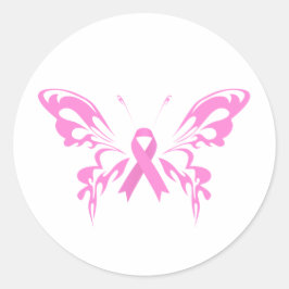 Pink Ribbon Butterfly Brustkrebs | Aufkleber