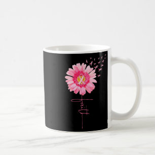 Pink Ribbon Daisy Faith - Brustkrebs-Bewusstsein Kaffeetasse