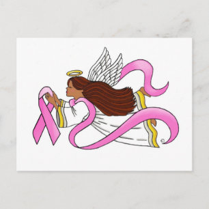 "Pink Ribbon" Ethnic Awareness Angel Postkarte