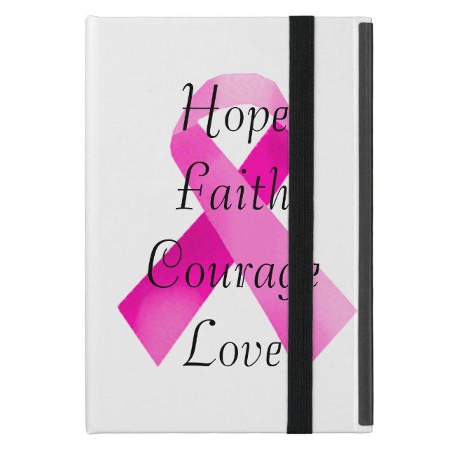 Pink Ribbon Faith iPad Mini Fall iPad Mini Etui (Vorderseite Geschlossen)