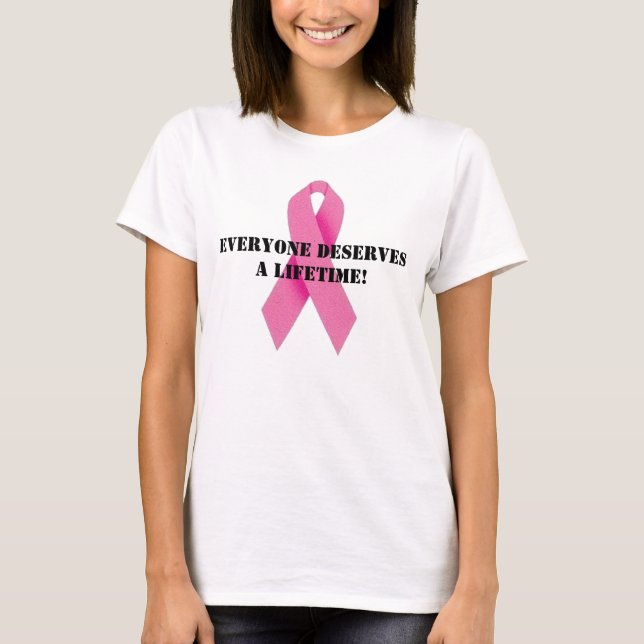 pink_ribbon, jeder verdient ein L… - Besonders T-Shirt (Vorderseite)