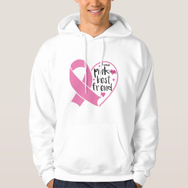 Pink Ribbon Krieger Brustkrebs-Hoodie Hoodie (Vorderseite)