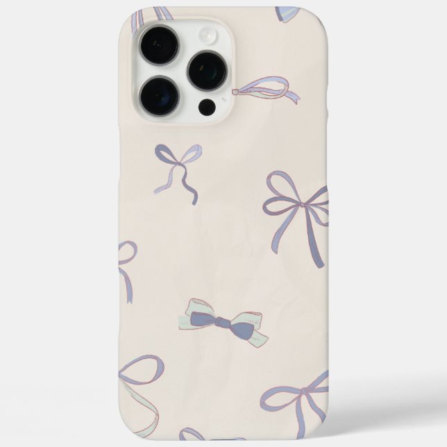 Pink Ribbon Phone Case - Niedlich & elegant Bow De (Rückseite)