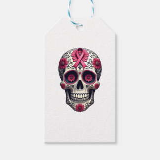 Pink Ribbon Sugar Skull Calavera Breast Cancer Awa Geschenkanhänger