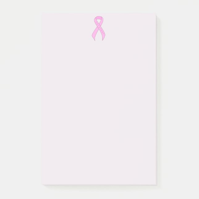 Pink Ribbon Survivor Post-it Klebezettel (Vorderseite)