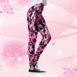 Pink Ribbon Toss Brustkrebs Überleben schwarz Leggings<br><div class="desc">Pink Ribbon Toss Brustkrebs Überleben Hübsche schwarze Leggings</div>