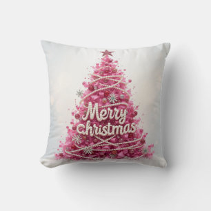 Pink Ribbon Tree Cushion Kissen