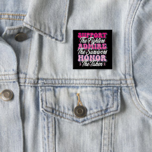 Pink Ribbon Unterstützung Admire Ehrenbewusstsein Button