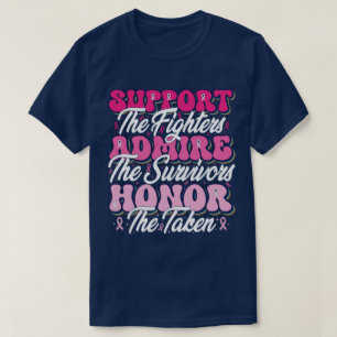 Pink Ribbon Unterstützung Admire Ehrenbewusstsein T-Shirt