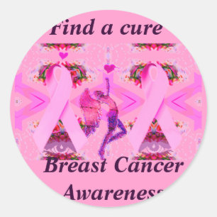 Pink Ribbons von Liebe & Hoffnung_ Runder Aufkleber