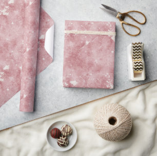 Pink Rissiger Geburtstag Geschenkpapier