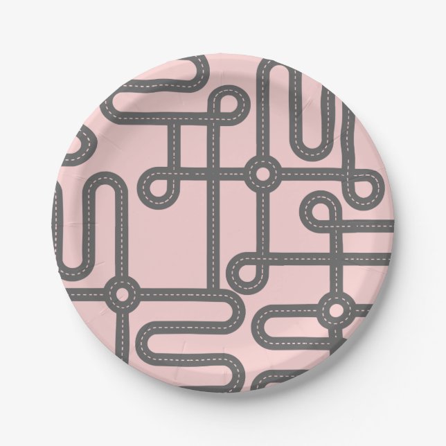 Pink Road Maze Paper Teller (Vorderseite)