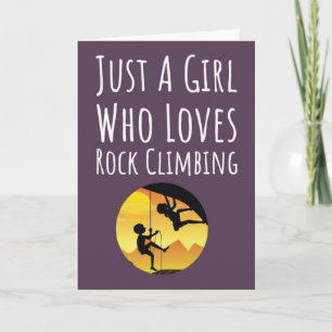 Pink Rock Climbing Cards für Baby Girls Karte