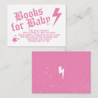 Pink Rock N Roll Baby Shower Buchwunsch