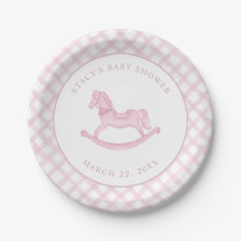 Pink Rocking Horse Baby Shower Teller