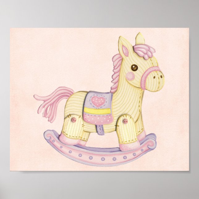Pink Rocking Horse Poster (Vorne)