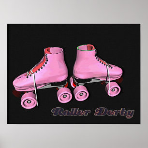 Pink-Rollen-Derby-Plakat Poster